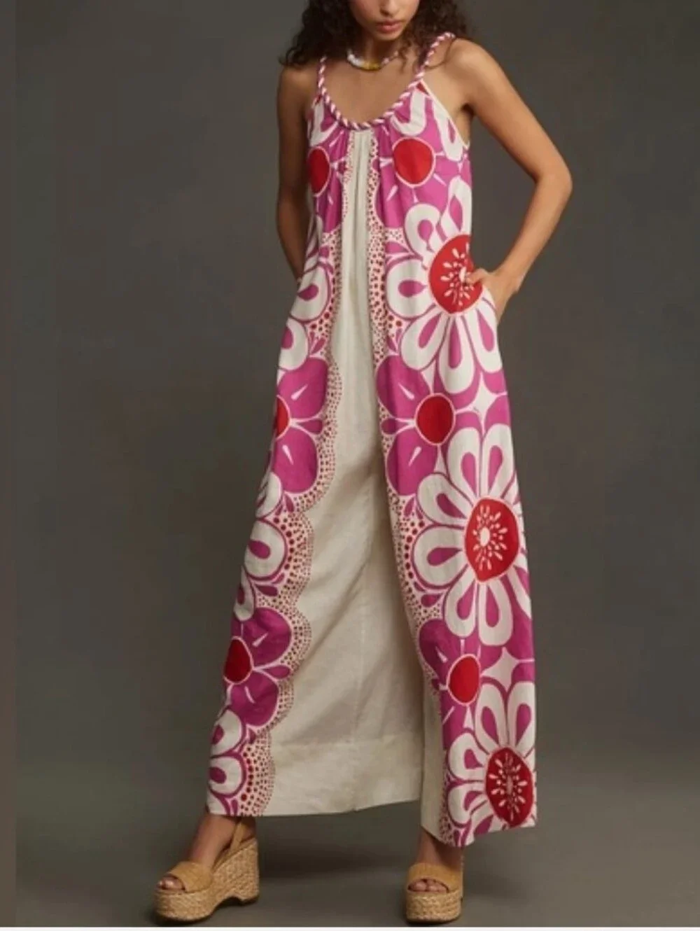 Farm Rio Maia Floral Jumpsuit XS